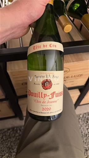 Burgundija Pouilly-fuissé Premier Cru Domaine J.A. Ferret Clos de Jeanne 2020