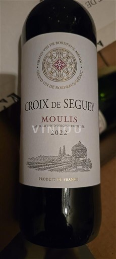 Vinos Rouge sec Grimaldier Croix de Seguey 2022 Francia Burdeos Moulis-en-Médoc AOC
