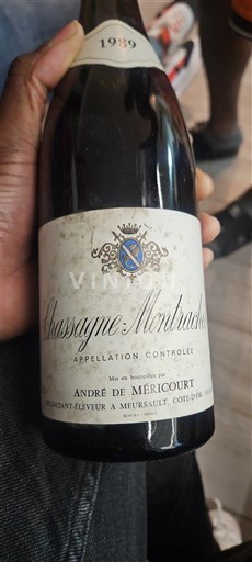 Bourgogne Chassagne-montrachet André de Méricourt 1989