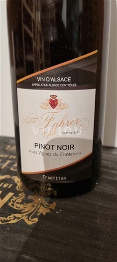 Alsace Sylvie Fahrer et fils Les Vignes du Château 2021