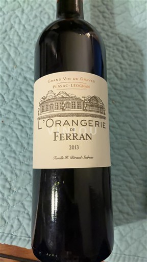 Bordeaux Pessac-Léognan L'Orangerie de Ferran 2013