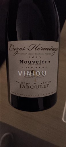 Rhônevallei Crozes-hermitage Philippe & Vincent Jaboulet Nouvelère 2020