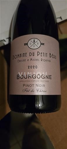 Bourgogne Domaine Petit Béru Fût de Chêne 2020