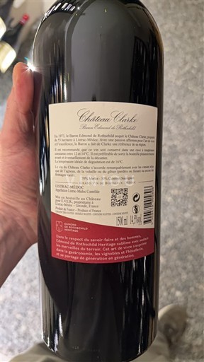 Bordeaux Listrac-Médoc Château Clarke Senza annata