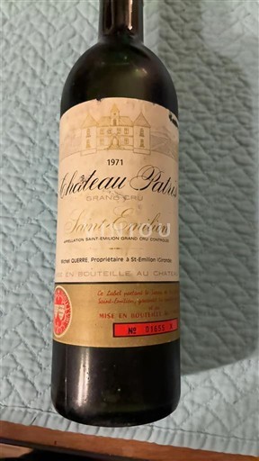 Bordeaux Saint-Émilion Grand Cru Grand Cru Château Patris 1971