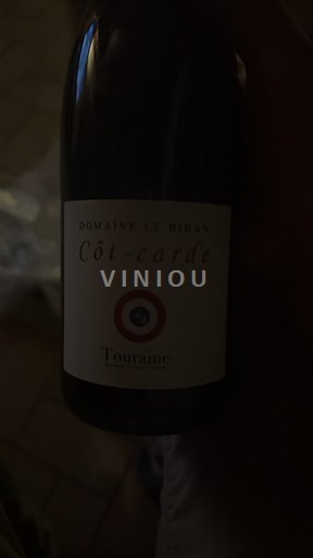 Rượu vang Rouge sec Côt-cardé Domaine Le Bihan Non millésimé Pháp Thung lũng sông Loire Touraine AOC