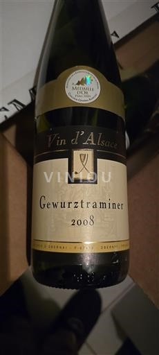 Vin Blanc sec Cave d'Obernai 2008 France Alsace AOC