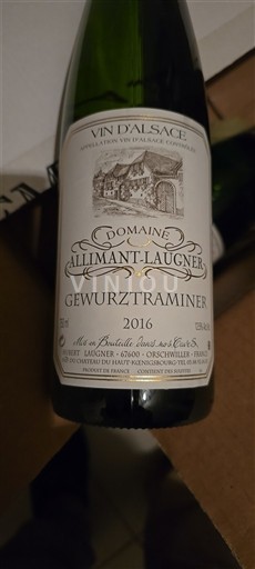 Alsace Domaine Allimant-Laugner 2016