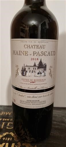 Bordeaux Bordeaux'n rinteet Château Maine-Pascaud 2018