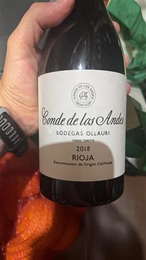 La Rioja Rioja Conde de los Andes 2018