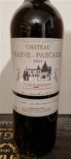 Bordeaux Bordeaux'n rinteet Château Maine-Pascaud 2022