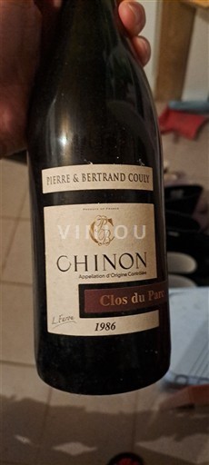 Víno Rouge sec Clos du Parc Pierre & Bertrand Couly 1986 Francie Údolí Loiry Chinon AOC