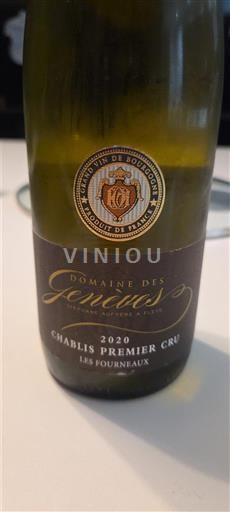 Burgundsko Chablis Premier Cru Domaine S Genèves Les Fourneaux 2020