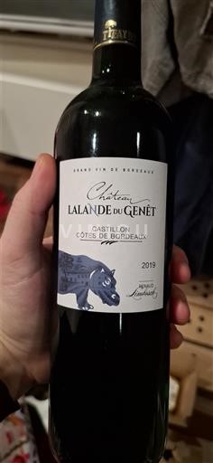 Bordeaux Castillon-côtes-de-bordeaux Château Lalande du Genêt 2019