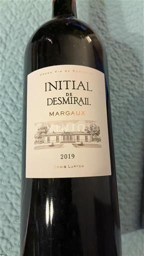 Bordeaux Margaux Château Smirail Initial de Desmirail 2019