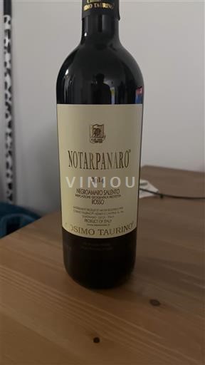 Vine Rouge sec Notarpanaro Cosimo Taurino 2014 Italien Apulien Susumaniello Salento IGT