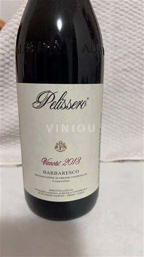 Piedmont Wines Barbaresco Pelissero Vanotu 2013