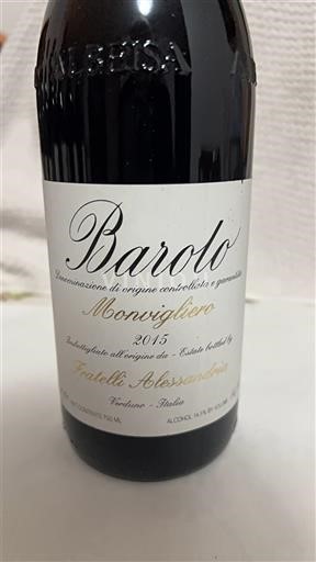 Piemonte Barolo Fratelli Alessandria Monvigliero 2015