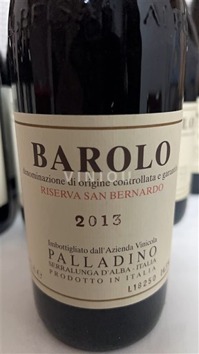 Piemonte Barolo Palladino Riserva San Bernardo 2013