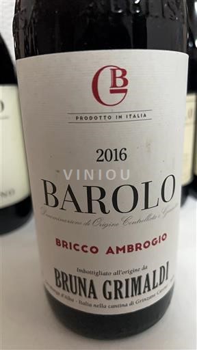 Piemonte Barolo Bruna Grimaldi Bricco Ambrogio 2016
