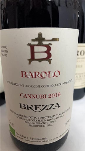 Piemonte Barolo Brezza Cannubi 2015
