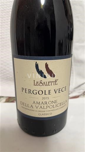 Veneto Amarone della Valpolicella Le Salette Pergole Vece 2015