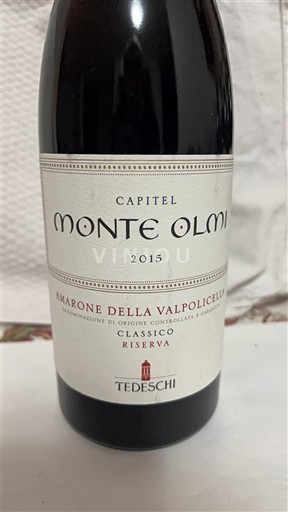 Wines of Veneto Unspecified Tedeschi Capitel Monte Olmi 2015