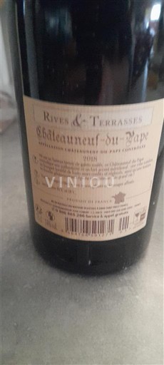 Thung lũng Rhône Châteauneuf-du-pape Rives & Terrasses 2016