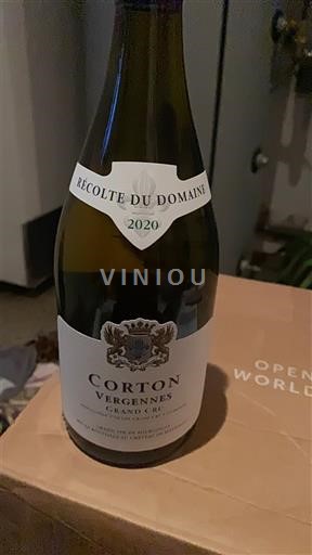 Burgundy Corton-Charlemagne Grand Cru Corton Vergennes 2020