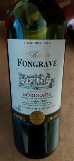 Bordeaux Château Fongrave Thomas 2016