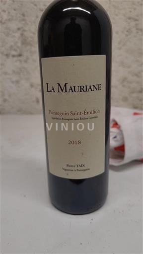 Bordeaux Puisseguin-saint-émilion La Mauriane 2018