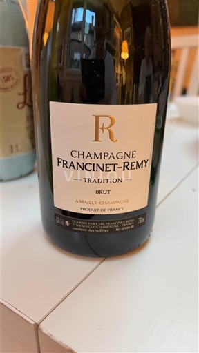Champaña Champán Champagne Francinet-Remy Tradition Sin añada