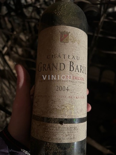 Bordeaux Montagne-saint-émilion Château Grand Baril 2004