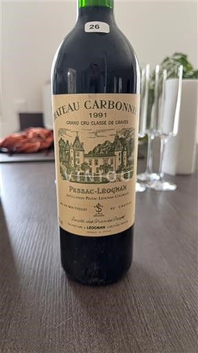 Bordeaux Pessac-Léognan Grand Cru Château Carbonnieux 1991