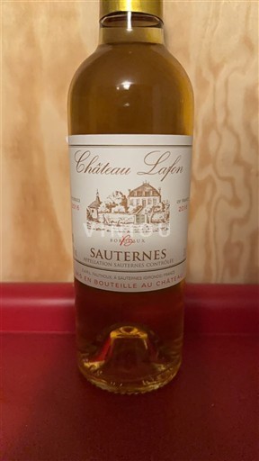 Bordeaux Sauternes Château Lafon 2016