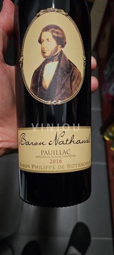 Bordeaux Pauillac Baron Philippe de Rothschild Baron Nathaniel 2016