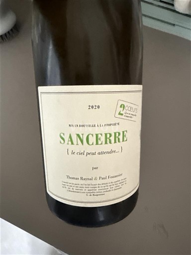 Loire-dalen Sancerre 2 Cœurs le ciel peut attendre... 2020