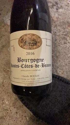 Bourgogne Hautes Côtes de Beaune Claude Bouley 2016