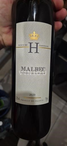 Sud-Vest Cahors Prince de Danemark Malbec du Prince de Danemark 2020