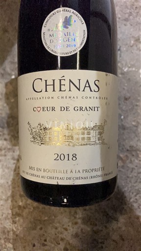 Beaujolais Chénas Château Chenas Cœur de Granit 2018