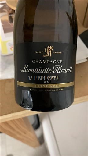 Champaña Champán Larnaudie-Hirault Premier Cru Brut Pinot Noir Sin añada