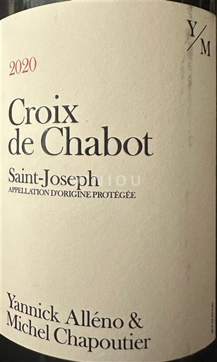 Рона долина Сент-Жозеф Yannick Alléno & Michel Chapoutier Croix de Chabot 2020