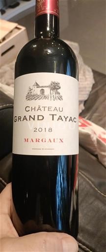 Bordeaux Margaux Château Grand Tayac 2018