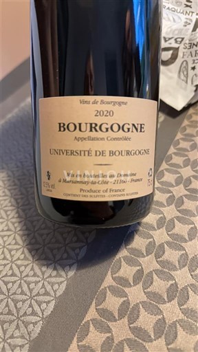 Bourgogne Université de Bourgogne 2020