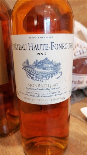 Sud-Ovest Monbazillac Château Haute-Fonrousse 2010