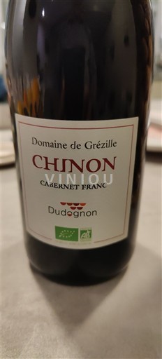 Loiren laakso Chinon Domaine Grézillé Cabernet Franc Ei vuosikertaa