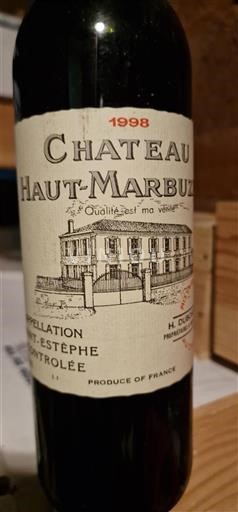 Bordéus Saint-Estèphe Château Haut-Marbuzet 1998