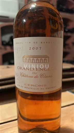 Bordeaux Cérons Château Cérons Grand Enclos 2007