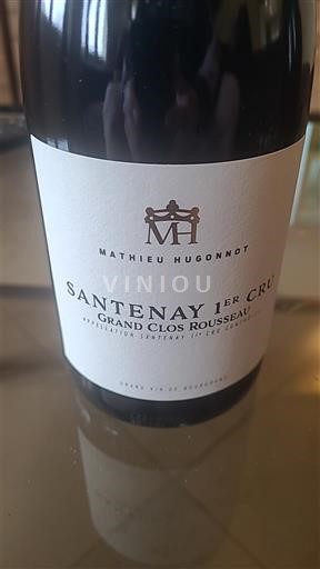 Burgundija Santenay Premier Cru Mathieu Hugonnot Grand Clos Rousseau 2021