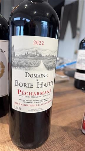 Sud-Ovest Pécharmant Domaine La Borie Haute 2022